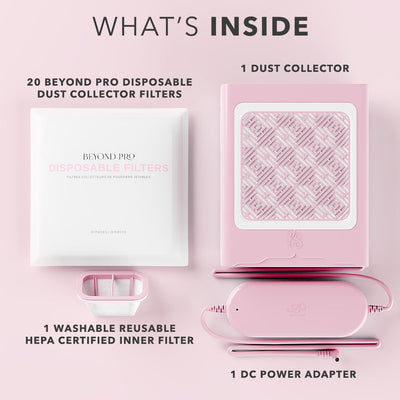 Preventa: Colector PRO de Polvos de Uñas - ROSA